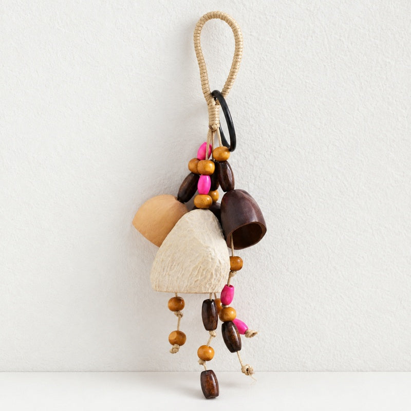 CouldNook Natural Seed Shell Chime - Beads and Braided Loop