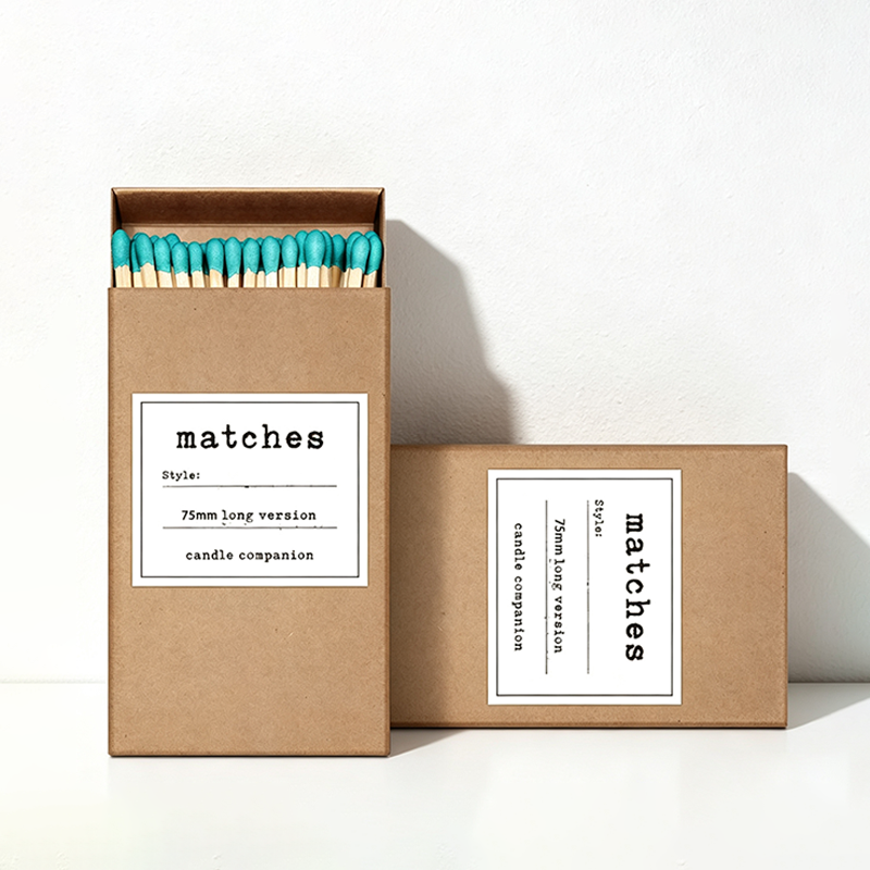 CouldNook Kraft Paper Matchbox with Wooden Matches Home Accent