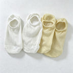 CouldNook Ribbed No-Show Socks-Low Ankle Profile