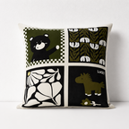 CouldNook Botanical Decorative Pillow Cover - Dark Framed Artwork