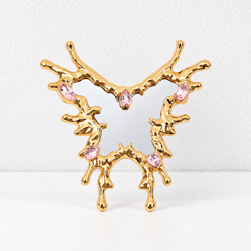 CouldNook Decorative Mirror Accessory - Sculpted Outlines And Ornamental Border Designs
