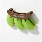 CouldNook Banana Bag Clip Set - Hanging Fruit Shapes and Curved Holder