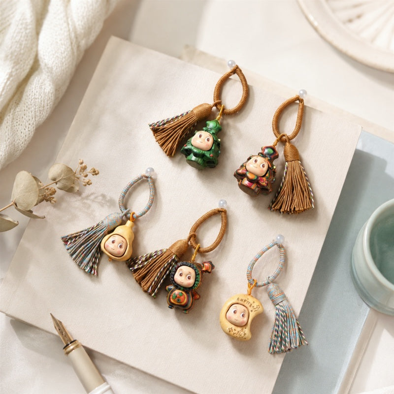 CouldNook Tassel Face Hanging Charm - Loop Clasp Attachment