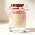 CouldNook Ribbon Jar Scented Candle - Pastel Wax And Textured Lid