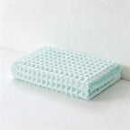 CouldNook Waffle Weave Cotton Washcloth - Square Textured Bathroom Cloth