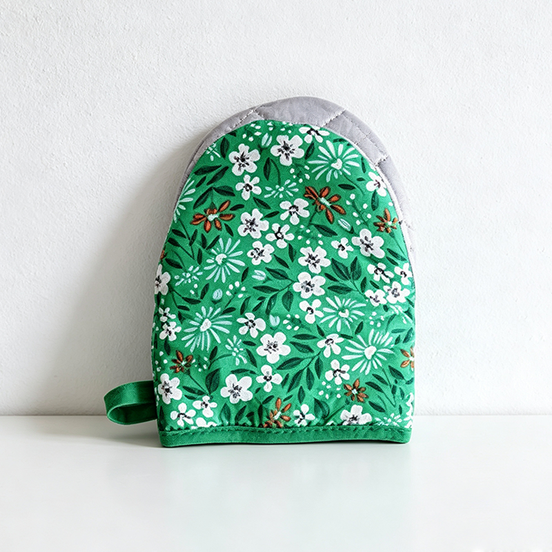 CloudNook Floral Oven Mitt‑Kitchen Heat Resistant Accessory