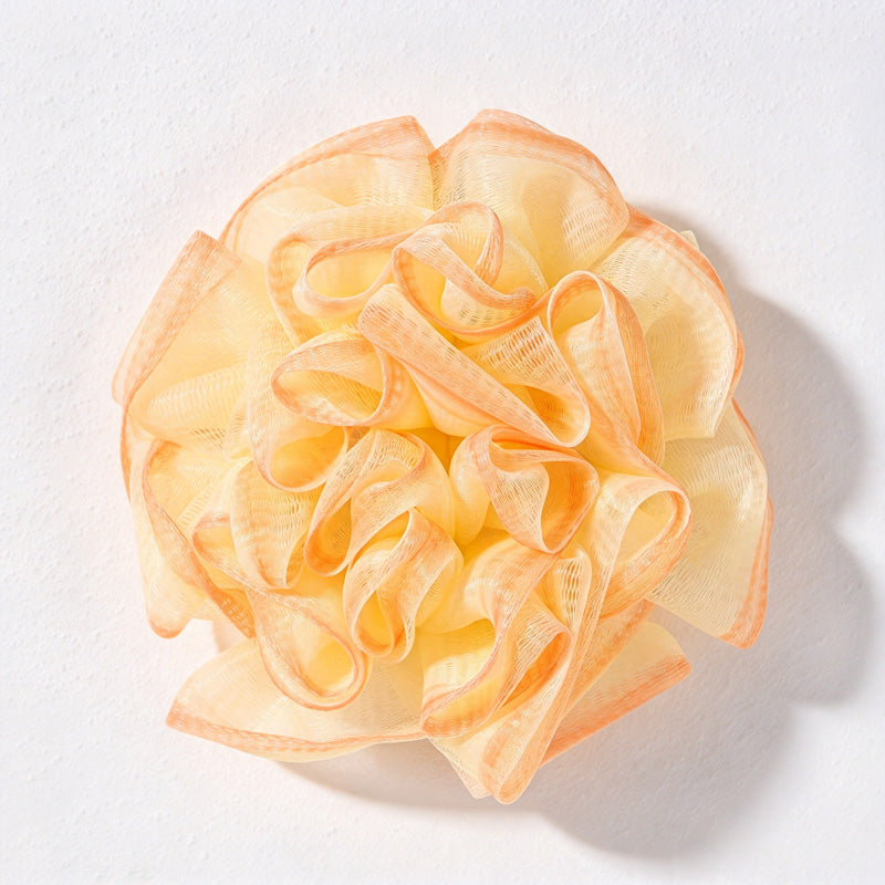 CouldNook Rose Soap Pouch - Ruffled Mesh Flower and Rear Pocket