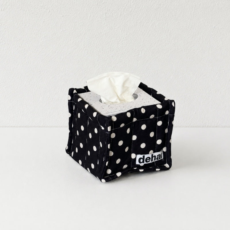 CouldNook Polka Dot Quilted Fabric Storage Basket - Open Top