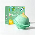 CouldNook Planet Bath Salt Bath Bomb - Ringed Colorful Fizzing Sphere