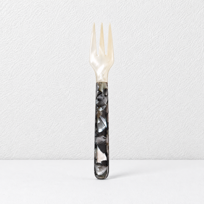 CouldNook Natural Shell Tasting Spoon - Soft Floral Pattern