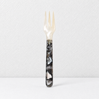 CouldNook Natural Shell Tasting Spoon - Soft Floral Pattern