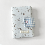 CloudNook Floral Fabric Book Sleeve‑Button Notebook Cover
