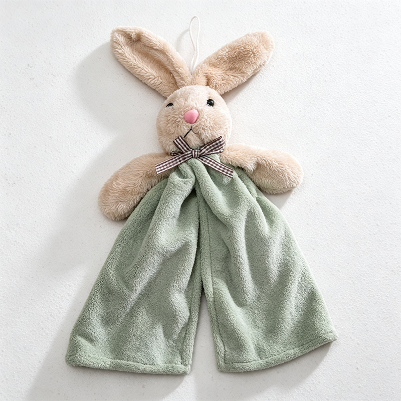 CouldNook Rabbit Hanging Hand Towel - Soft Drape Design