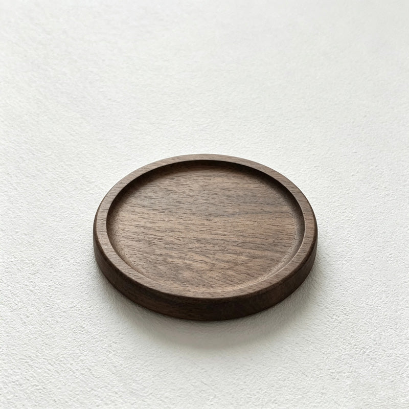 CouldNook Snail Wood Coaster Holder - Stacked Round Design
