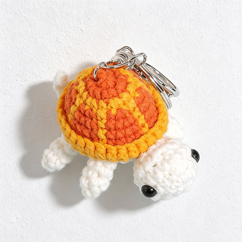 CouldNook Yarn Turtle Doll Keychain - Six Shell Colors