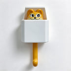 CouldNook Animal Wall Hook - Peeking Character and Curved Hanging Arm