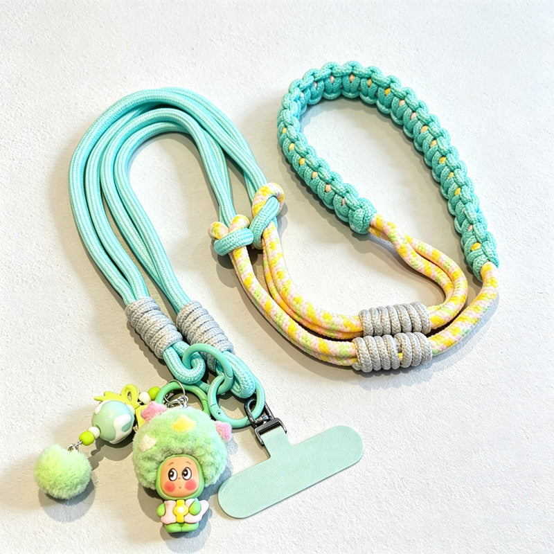 CouldNook Character Charm Phone Strap - Braided Shoulder Cord