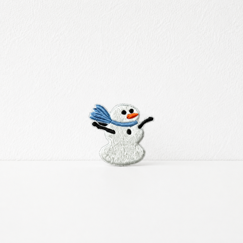CouldNook Christmas Embroidered Patch - Snowman Tree and Holiday Motifs
