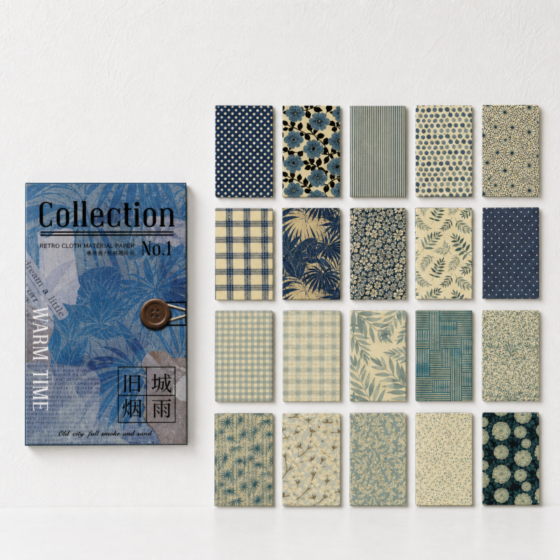 CouldNook Cloth-Textured Material Paper - Aesthetic Retro Stationery