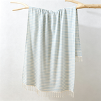 CouldNook Fine Stripe Bath Towel - Tasseled Everyday Wrap