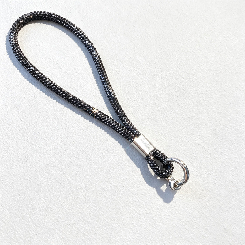 CouldNook Rhinestones Set Phone Strap with Figure-Eight Links