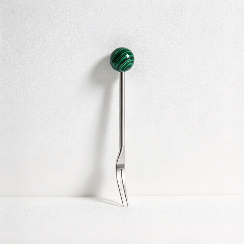 CouldNook Stone Bead Cutlery - Patterned Round Tops