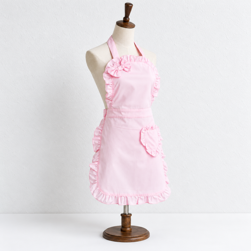 CouldNook Ruffled Kitchen Apron - Heart and Bow Styles