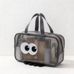 CouldNook Big Eye Toiletry Bag - See-Through Panels And Character Details