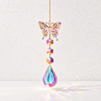 CouldNook Jeweled Suncatcher - Decorative Motifs and Faceted Glass Hanging Drops