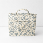 CouldNook Quilted Storage Basket - Floral Prints and Carry Handles