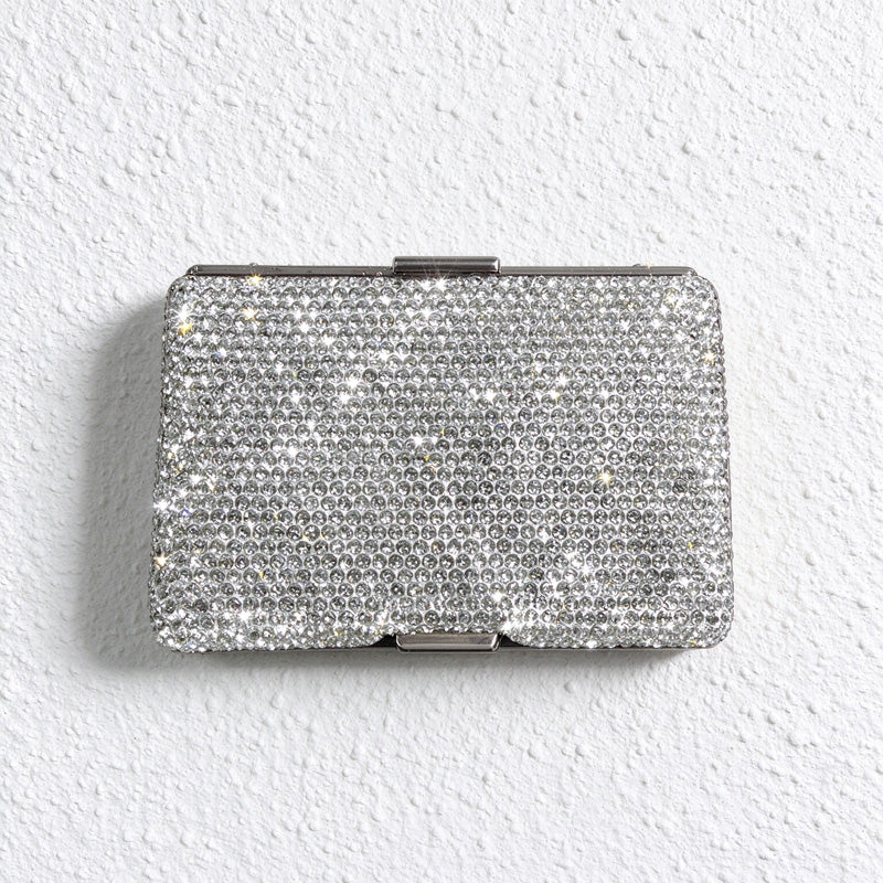 CouldNook Rhinestone Card Case - Hinged Pocket Design