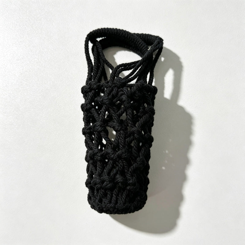 CouldNook Knotted Cup Carrier - Double Handle Bottle Sling