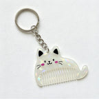 CouldNook Cat Comb Keychain - Whiskers and Tail
