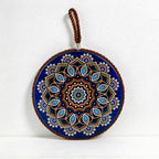 CouldNook Patterned Ceramic Coaster - Round Motifs and Cord-Edged Trivets
