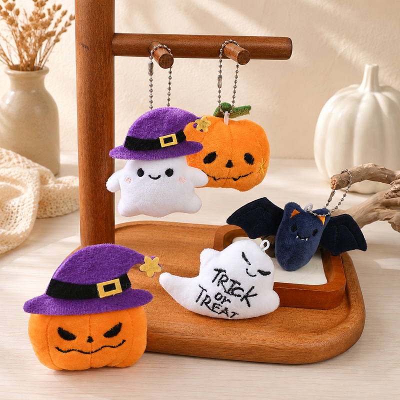CouldNook Halloween Plush Bag Charm - Ball-Chain Character Hanging Designs