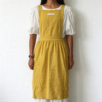 CouldNook Gathered Waist Work Apron - Twin Patch Pockets
