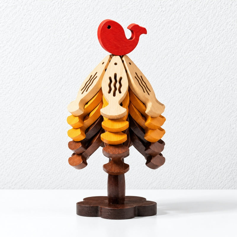 CouldNook Tree Trivet - Folding Fish Shapes and Tiered Storage