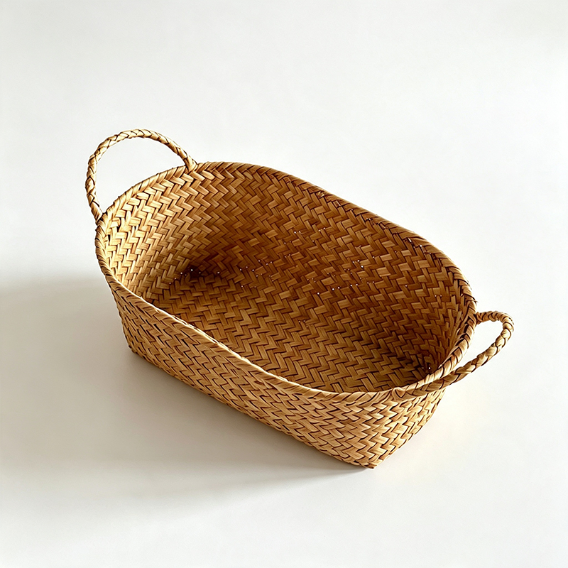 CouldNook Mixed Woven Storage Organizer Basket - Light Household Accent