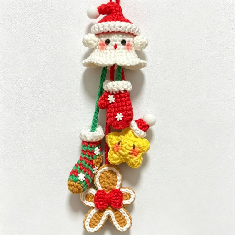 CouldNook Yarn Ghost Hanging Ornament - Witch and Pumpkin Designs
