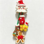 CouldNook Yarn Ghost Hanging Ornament - Witch and Pumpkin Designs