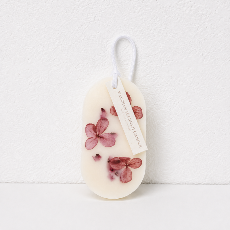 CouldNook Oval Floral Scented Wax Tablet - Hanging Ribbon