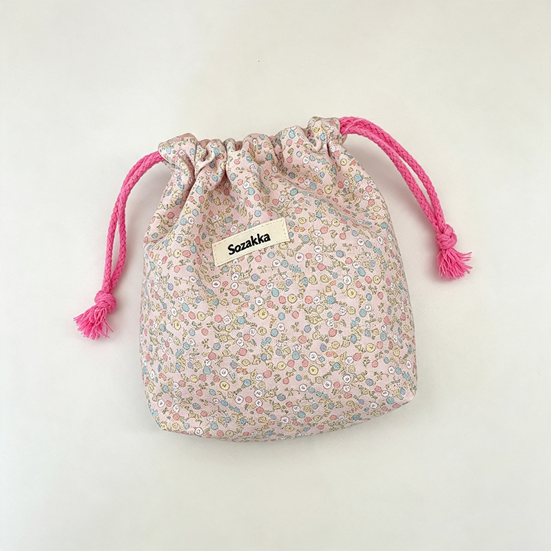CouldNook Floral Drawstring Mini Organizer Bag - Softly Ordered Essential