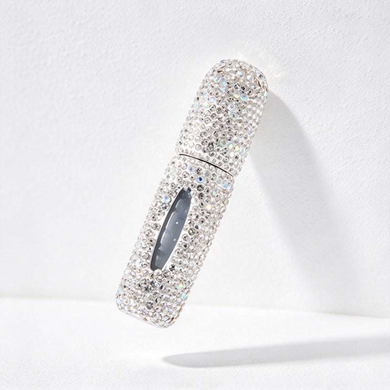 CouldNook Rhinestone Perfume Atomizer - Viewing Window and Bottom Refill Opening
