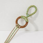 CouldNook Braided Seed Chime Cord - Wood Ring and Loop