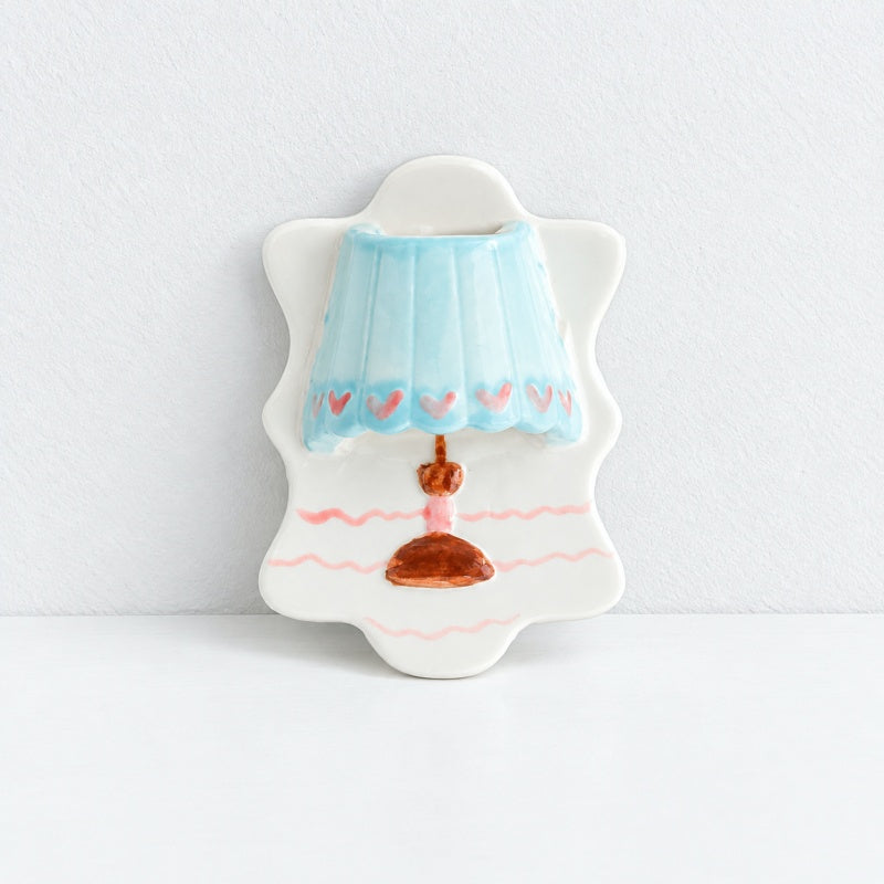 CouldNook Ceramic Lamp Refrigerator Magnet - Hand Painted Glow