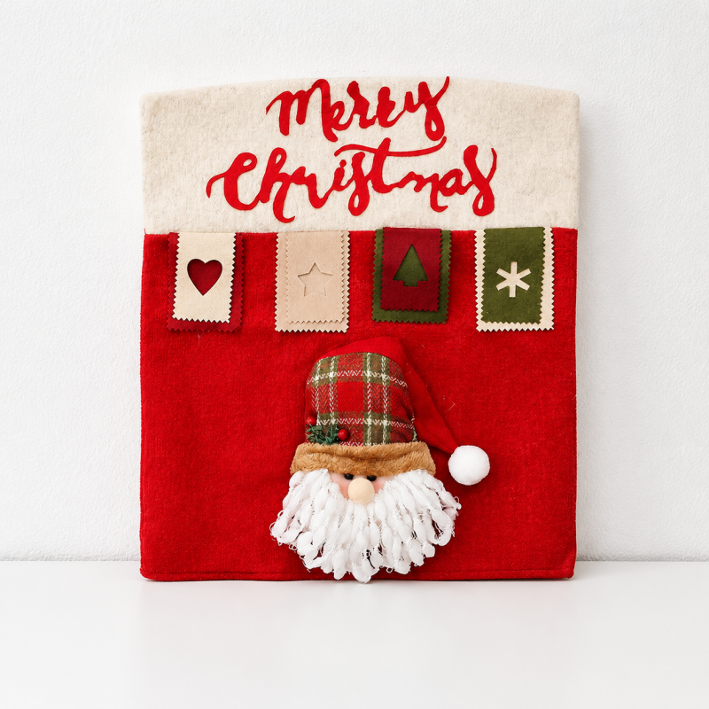 CouldNook Christmas Chair Back Cover - Character Faces and Seasonal Patterns