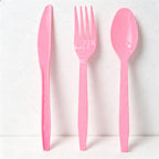 CloudNook Pink Ghost Halloween Party‑Disposable Tableware 9-Piece Set