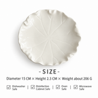 CouldNook Lotus Leaf Dessert Plate - Ruffled Edge