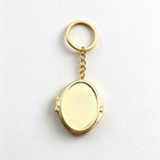 Folding Mirror Keychain in Classic Shapes and Decorative Finishes