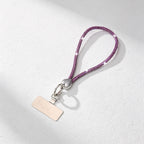 CouldNook Rhinestones Set Wrist Phone Strap with Heart-Shaped Links